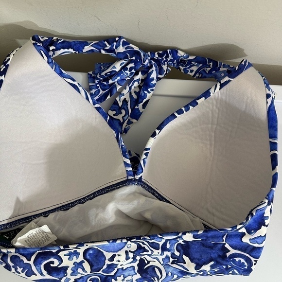 Lauren Ralph Lauren sz 8 swimsuit shades of blue Fabric and elastic excellent - Picture 7 of 12